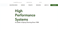 Desktop Screenshot of highperformancesystems.com